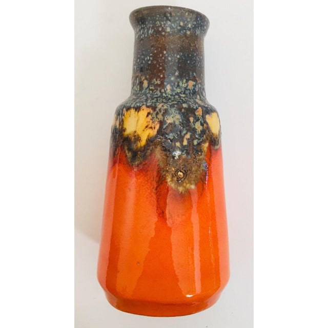 West German “Fat Lava” Studio Pottery Vase, Bauhaus-Inspired, circa 1960s A striking mid-century West German ceramic vase...