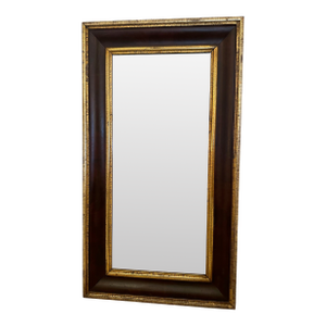 Antique Mahogany & Gilded Mirror
