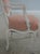 Pair Petite French Louis XV White Chic Upholstered Armchairs For Sale - Image 9 of 18