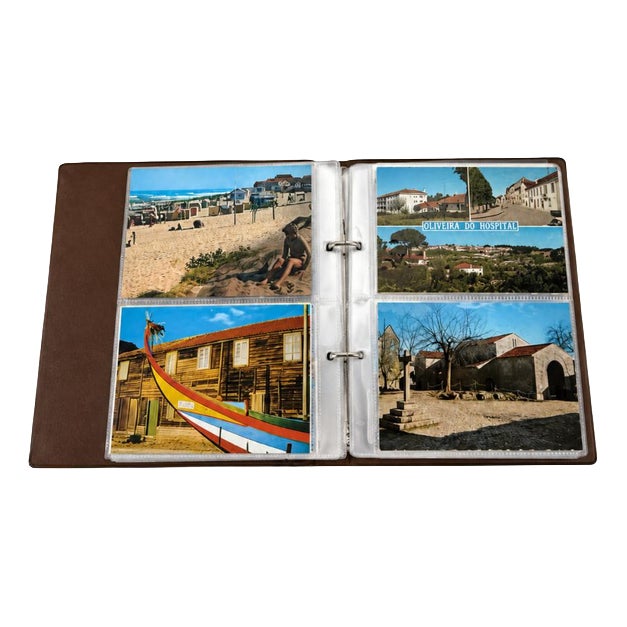 Album of Illustrated Postcards, Set of 70 For Sale