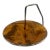 Mid-Century Italian Silverplate and Faux-Bois Serving Tray, For Sale