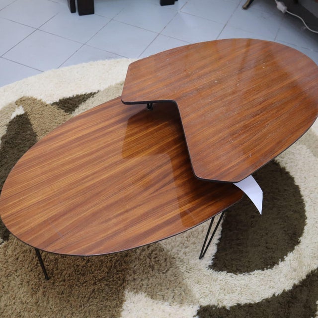 Vintage Mahogany Coffee Table by Isa Bergamo, Italy, 1960s For Sale - Image 3 of 5