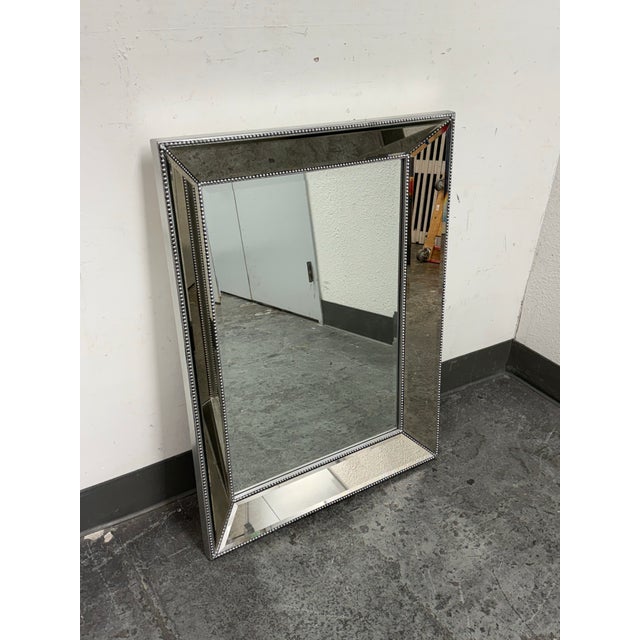 2010s Bassett Furniture Beaded Wall Mirror For Sale - Image 5 of 12