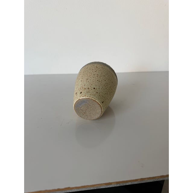 Vintage Studio Art Pottery Ceramic Vase – Signed For Sale - Image 12 of 12