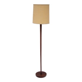 Turned Walnut Floor Lamp After Phillip Lloyd Powell For Sale
