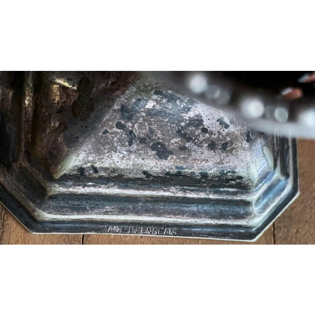 Silver Mid 20th Century English Silverplate Epns Hard/Soft Boiled Egg Handled Server/Holder/Cup For Sale - Image 8 of 10