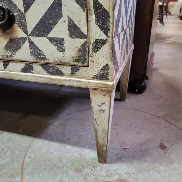 English Antique English Painted Chest of Drawers/Dresser For Sale - Image 3 of 12