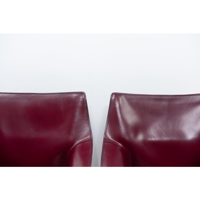 CAB 413 Armchairs by Mario Bellini for Cassina, 1990s, Set of 4 For Sale - Image 16 of 17