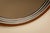 Brown Vintage Italian Round Walnut and Chrome Mirror, 1970s For Sale - Image 8 of 11