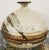 Mid-Century Modern Mid 20th Century American Studio Pottery Japanese Wabi-Sabi Style Rotund Baluster Foilage Motif Stoneware Weed Pot Vessel/Vase For Sale - Image 3 of 8