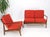 Danish Mid-Century Modern Walnut Lounge Chair Settee Loveseat Couch Sofa Set For Sale - Image 6 of 18