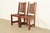 Charles Limbert Lifetime Furniture Antique Mission Oak and Cane Arts & Crafts Side Chairs or Dining Chairs, Pair For Sale - Image 4 of 12