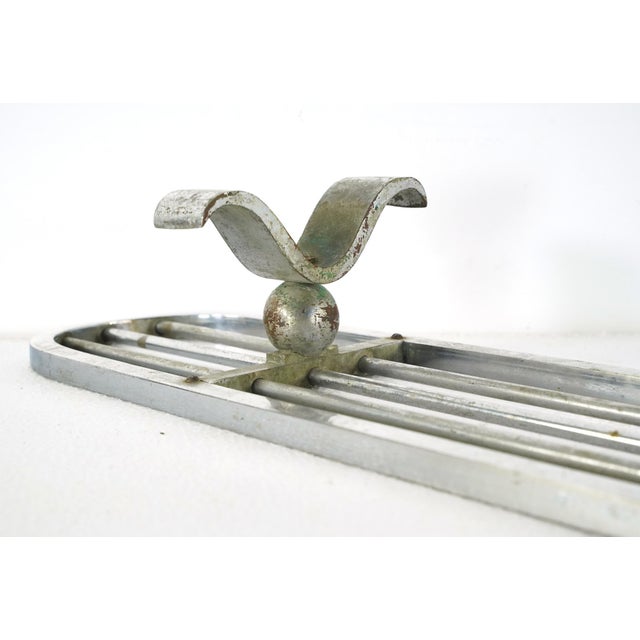 Vintage European Oblong Brass Bakery Trivet For Sale - Image 11 of 13