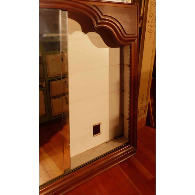 French Medicine Cabinet - French Style With Sliding Mirroed Doors For Sale - Image 3 of 5