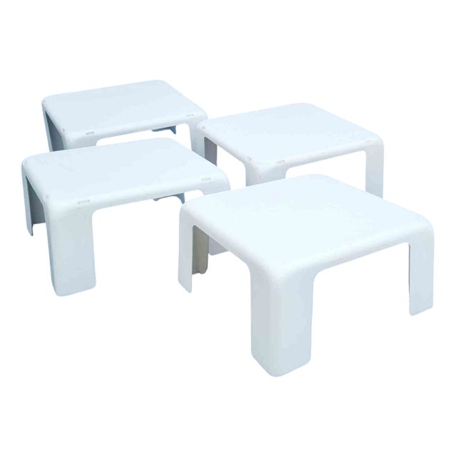 Quattro Gatti Coffee Tables by Mario Bellini for C&B Italia, 1967, Set of 4 For Sale