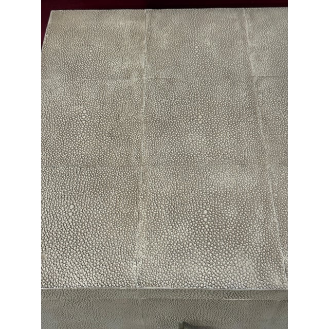 Mitchell Gold and Bob Williams Faux Shagreen Solange Chest For Sale - Image 13 of 18