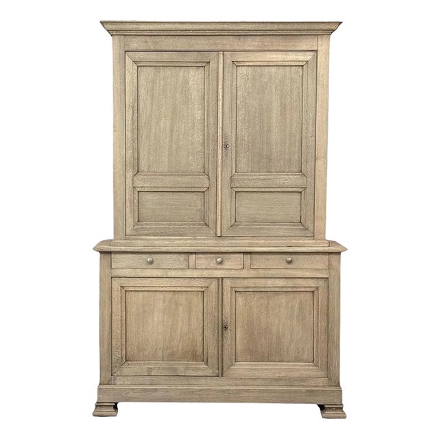 19th Century Louis XIV Buffet in Stripped Oak For Sale