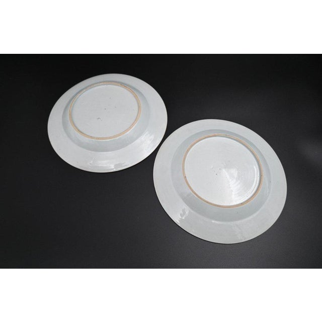 Chinese Plates in Porcelain, Set of 2 For Sale - Image 5 of 8