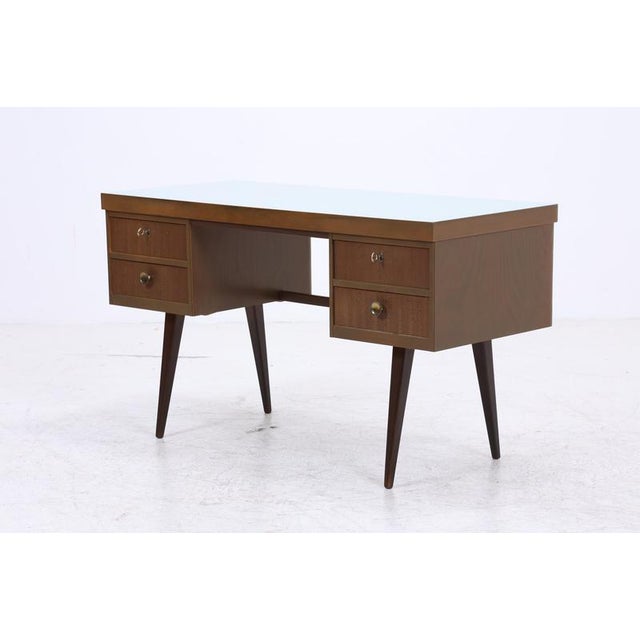Mid-Century Desk with Formica Surface and Drawers, 1950s-1960s For Sale - Image 13 of 14