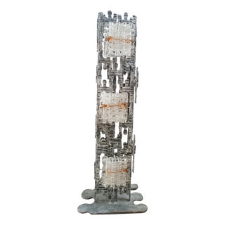 Brutalist Floor Lamp attributed to Albano Poli for Poliarte, 1970s For Sale