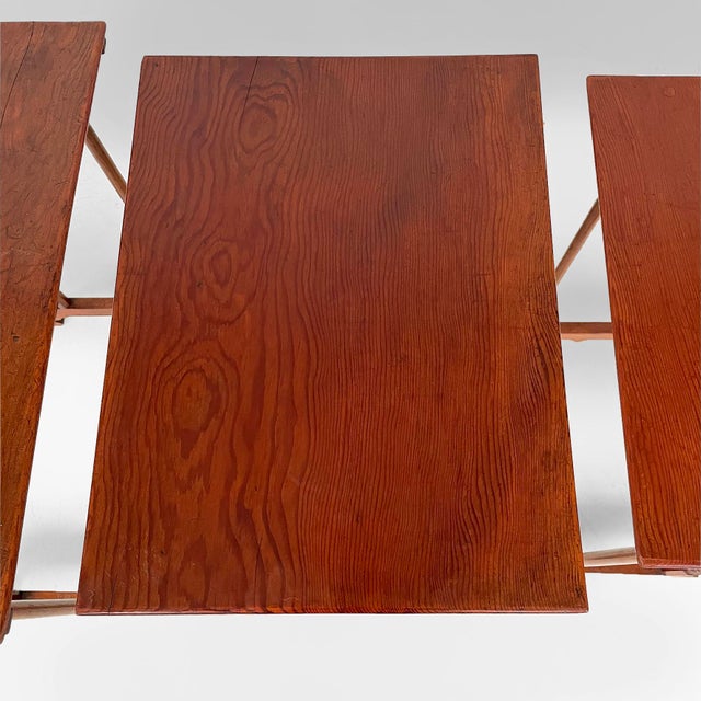 Italian Wooden Nesting Coffee Tables, Late 19th Century, Set of 3 For Sale - Image 12 of 18