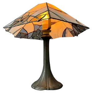 Art Deco Stained Glass Table Lamp