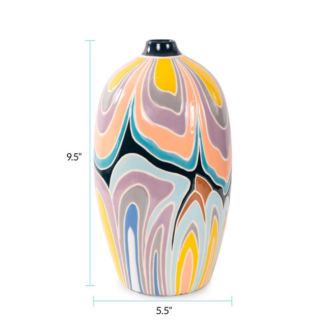 Bramwell Porcelain Vase- Short For Sale - Image 9 of 11
