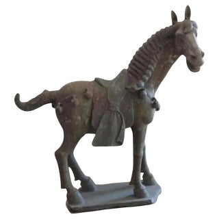 Han Dynasty Terracotta Horse, China, '206 Bc–220 Ad' For Sale