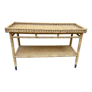 Made Goods Sarah Console Woven Rattan