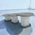 1980s Frosted Lucite and Stone Nesting Tables - Set of 3 For Sale - Image 5 of 11