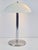 Mid-Century Modern Bauhaus Mushroom Table Lamp in Chrome, Steel, and Opaline Glass, 1940 For Sale - Image 3 of 8