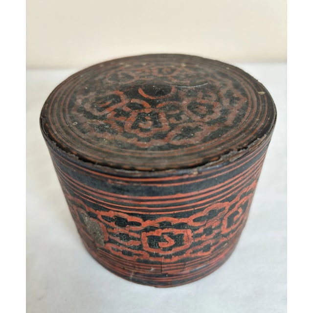 H'Sien Feng Period of Ch'ing Dynasty Lacquered Container Set Circa 1860 For Sale - Image 4 of 12