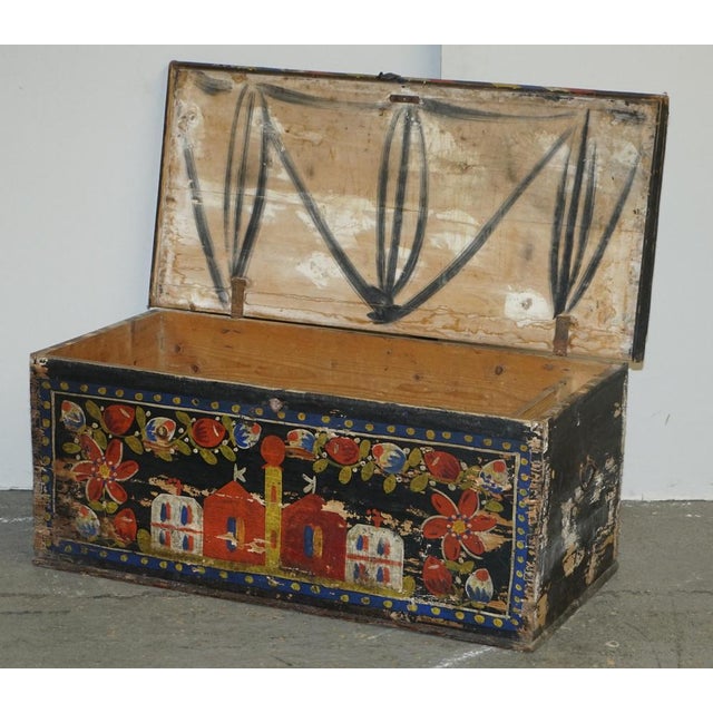 Romanian Blanket Chest, 1900s For Sale - Image 12 of 17