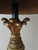 Hollywood Regency Hollywood Regency Vintage Black & Gold Neoclassical Table Lamp With Ornate Cast Metal Base For Sale - Image 3 of 12