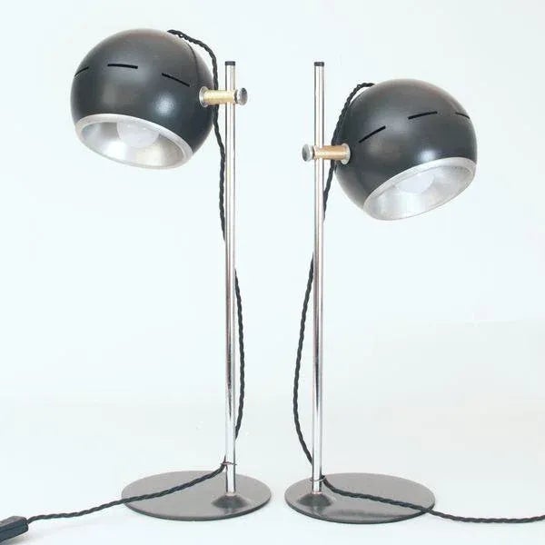 Italian Table Lamps, 1970s, Set of 2 For Sale - Image 9 of 10
