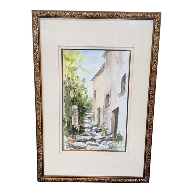 James Voxx Limited Edition European Village Print, Framed (13/600) For Sale