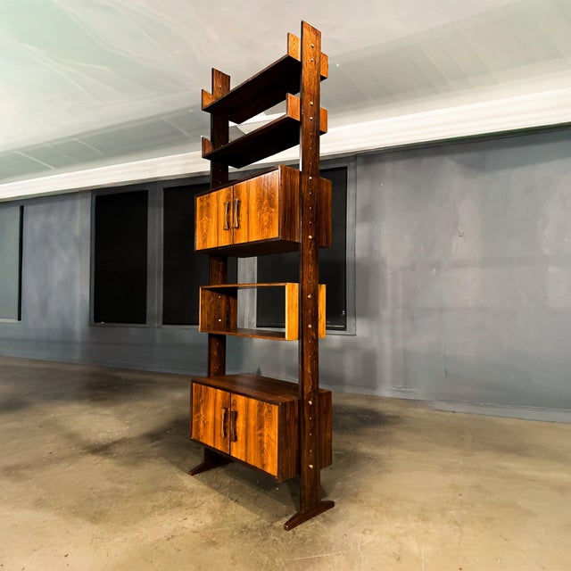 Modular Brazilian Rosewood Shelving Units by Ernesto Hauner, Brazil, 1960s - Lot 182 For Sale - Image 10 of 14