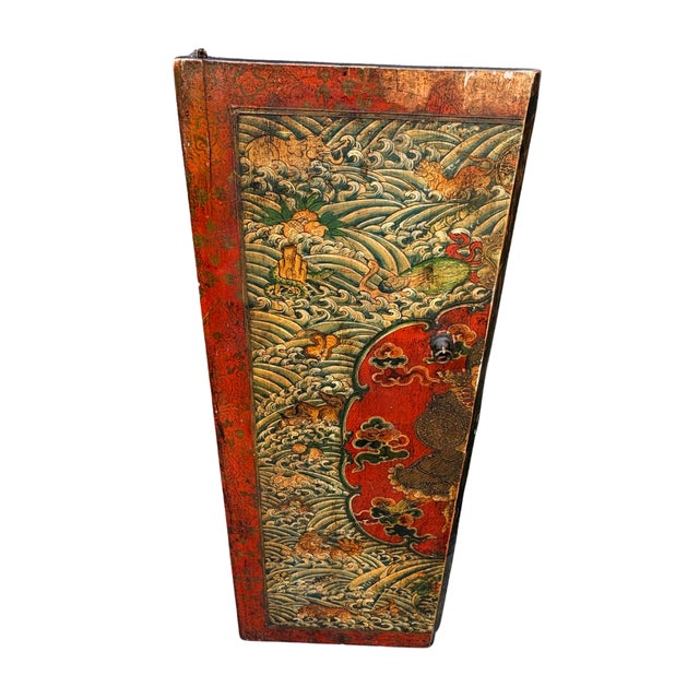 Antique Tibetan Cabinet Doors With Embossed Dragon Motifs, Pair For Sale - Image 14 of 18