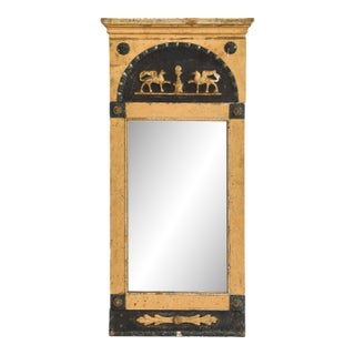 Neoclassical Style Giltwood & Bronze Mirror For Sale