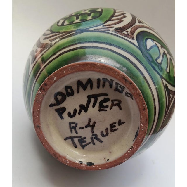 Spanish Ceramic Vase by Domingo Punter Teruel, 1980s For Sale - Image 3 of 5