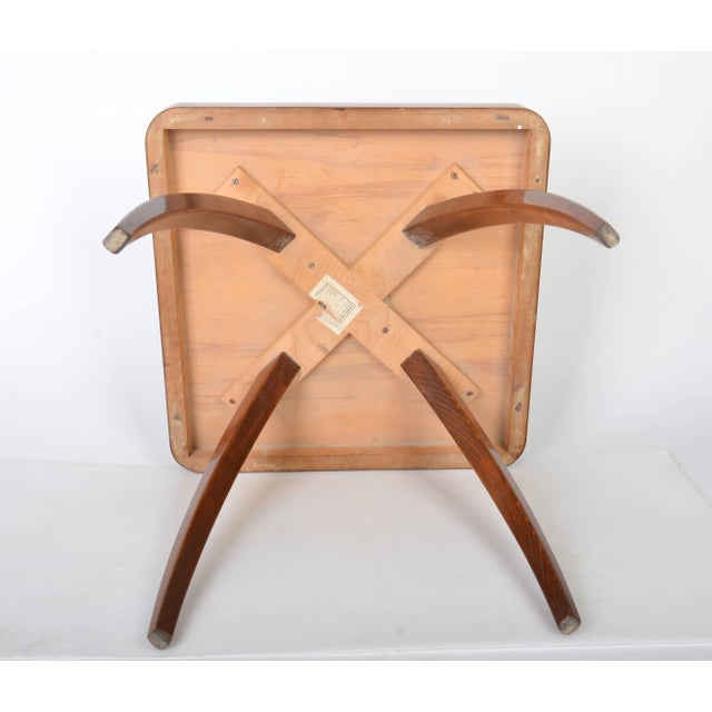 H-259 Walnut Spider Table by Jindrich Halabala for Up Závody, 1930s For Sale - Image 6 of 7