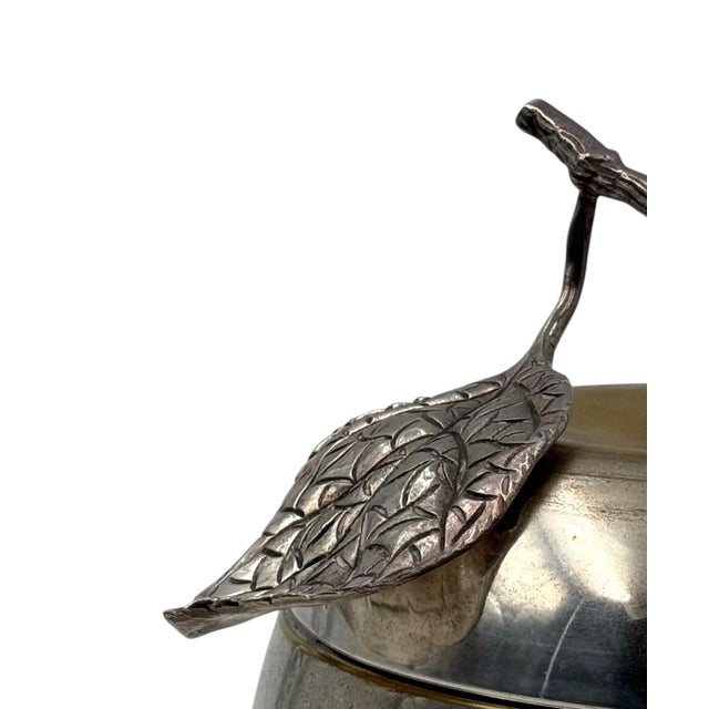 1970s 1970s Modern Silver-Plated Apple Wine Cooler / Ice Bucket, Teghini Firenze For Sale - Image 5 of 12