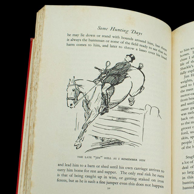 Red Vintage Book Autobiography Time I Was Dead by Cecil Aldin For Sale - Image 8 of 11