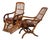 Antique Walnut Reclining Armchairs, 1860, Set of 2 For Sale