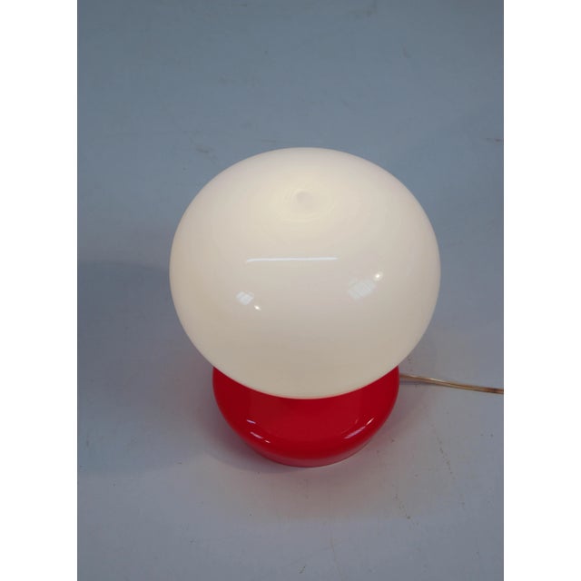 All Glass Table Lamp by Valasske Mezirici, 1970s For Sale - Image 3 of 6