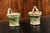 French 19th Century Green and Yellow Glazed Pottery Hanging Planters - A Pair For Sale - Image 12 of 13