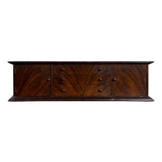 Secretaire in Walnut and Mahogany For Sale