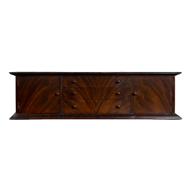 Secretaire in Walnut and Mahogany For Sale