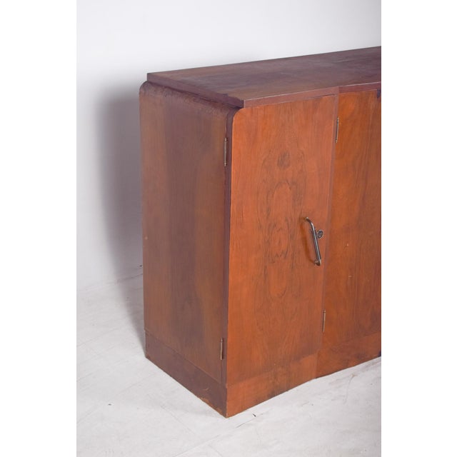 Vintage Portuguese Sideboard in Walnut, 1920 For Sale - Image 6 of 13