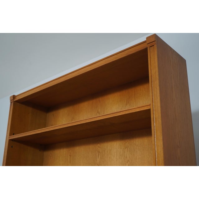 1950s 1950s German Mid Century Modern 3 Piece Oak Bookcase Cabinet For Sale - Image 5 of 17